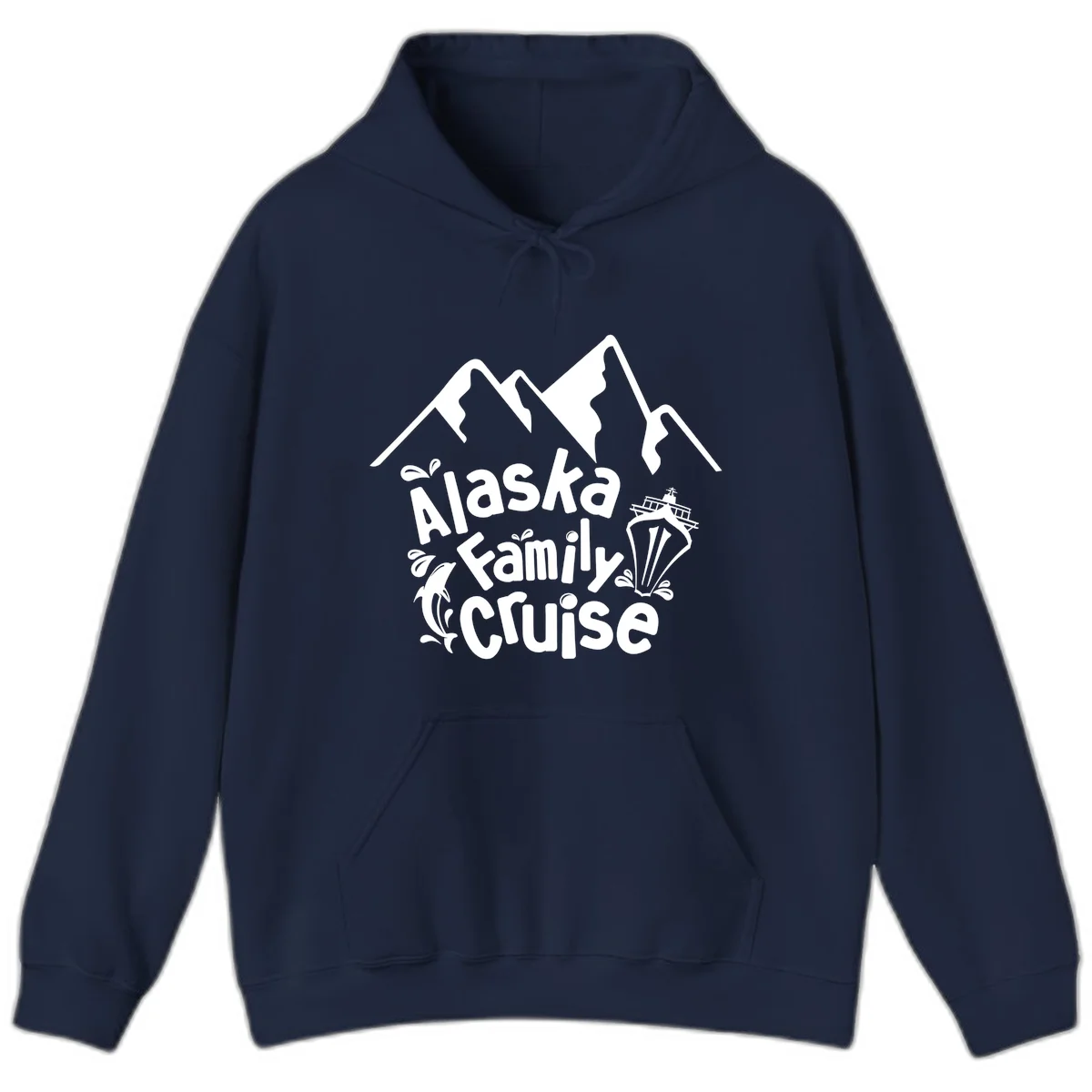 Alaska Family Cruise Mountain Adventure Hoodie in Navy