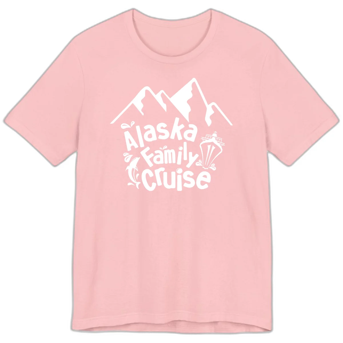 Alaska Family Cruise Mountain Adventure Premium T-Shirt in Pink