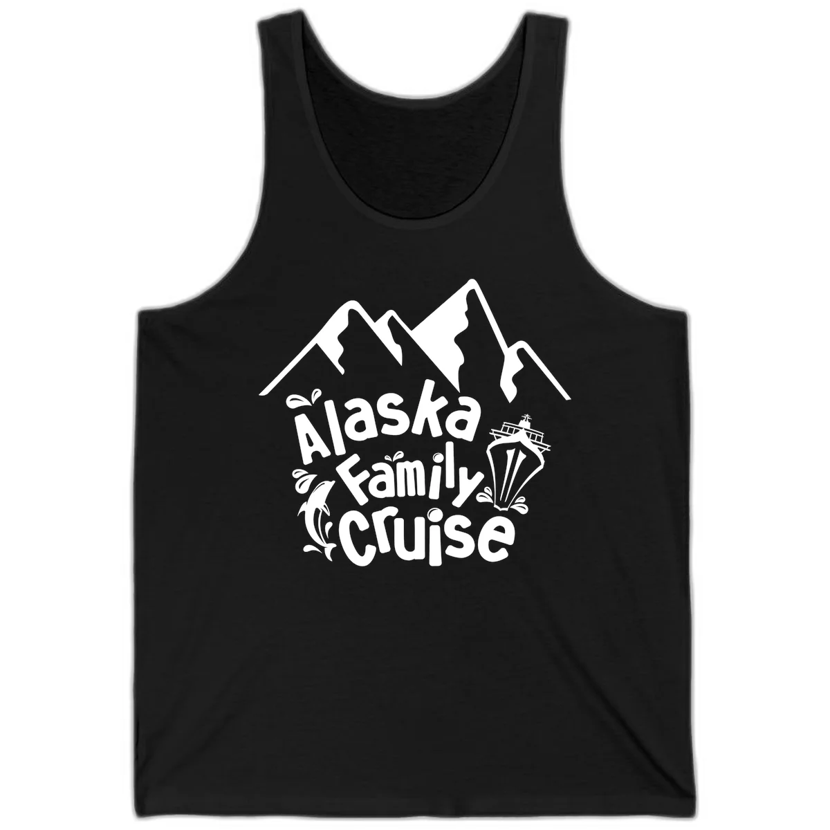 Alaska Family Cruise Mountain Adventure Tank in Black