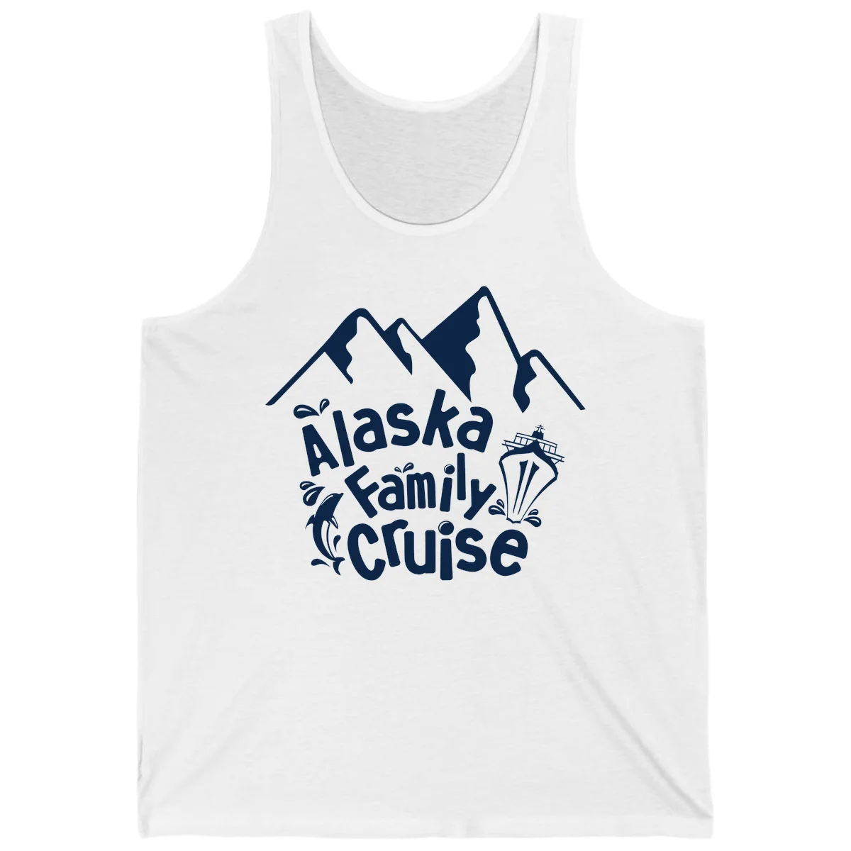 Alaska Family Cruise Mountain Adventure Tank in White