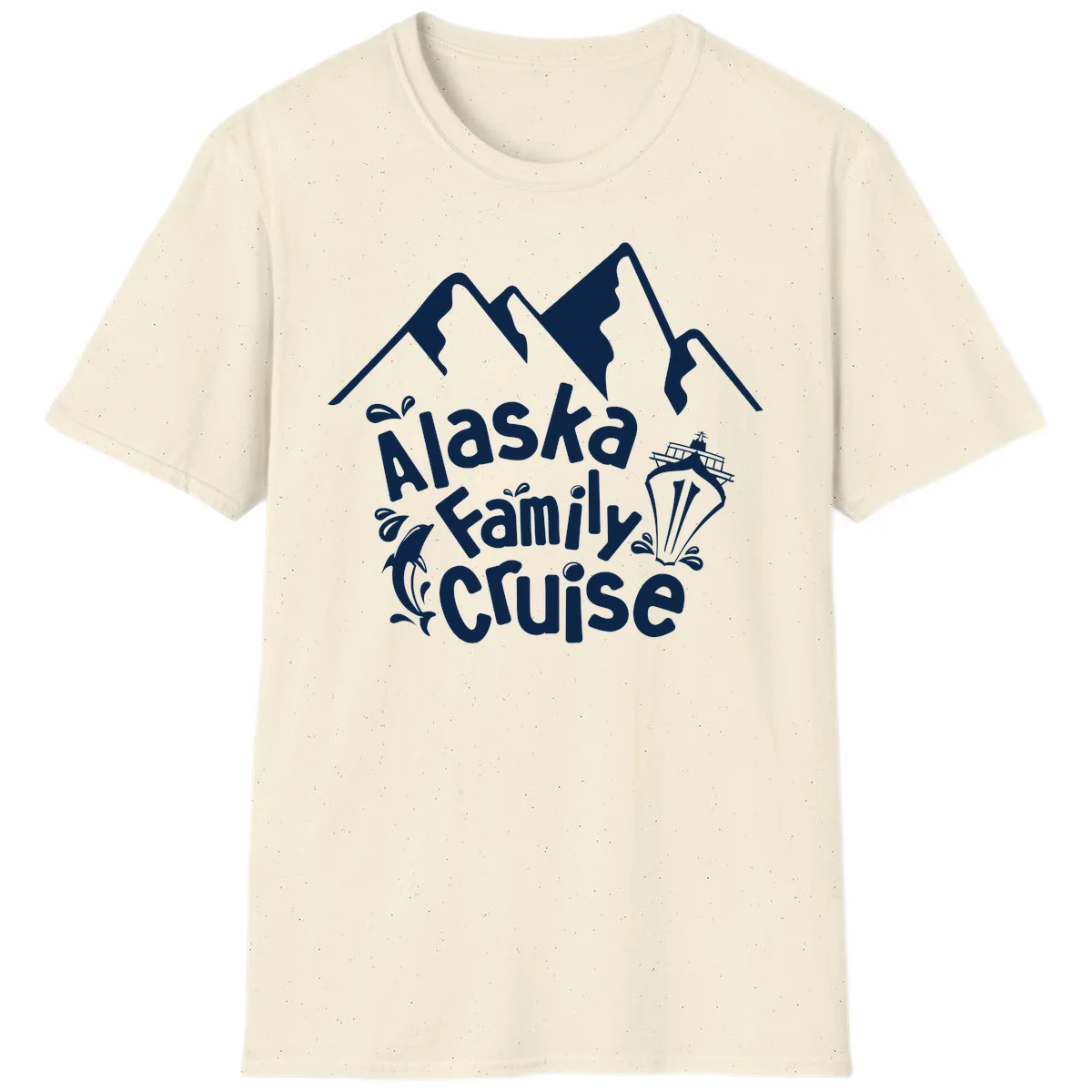 Alaska Family Cruise Mountain Adventure T-Shirt in Natural