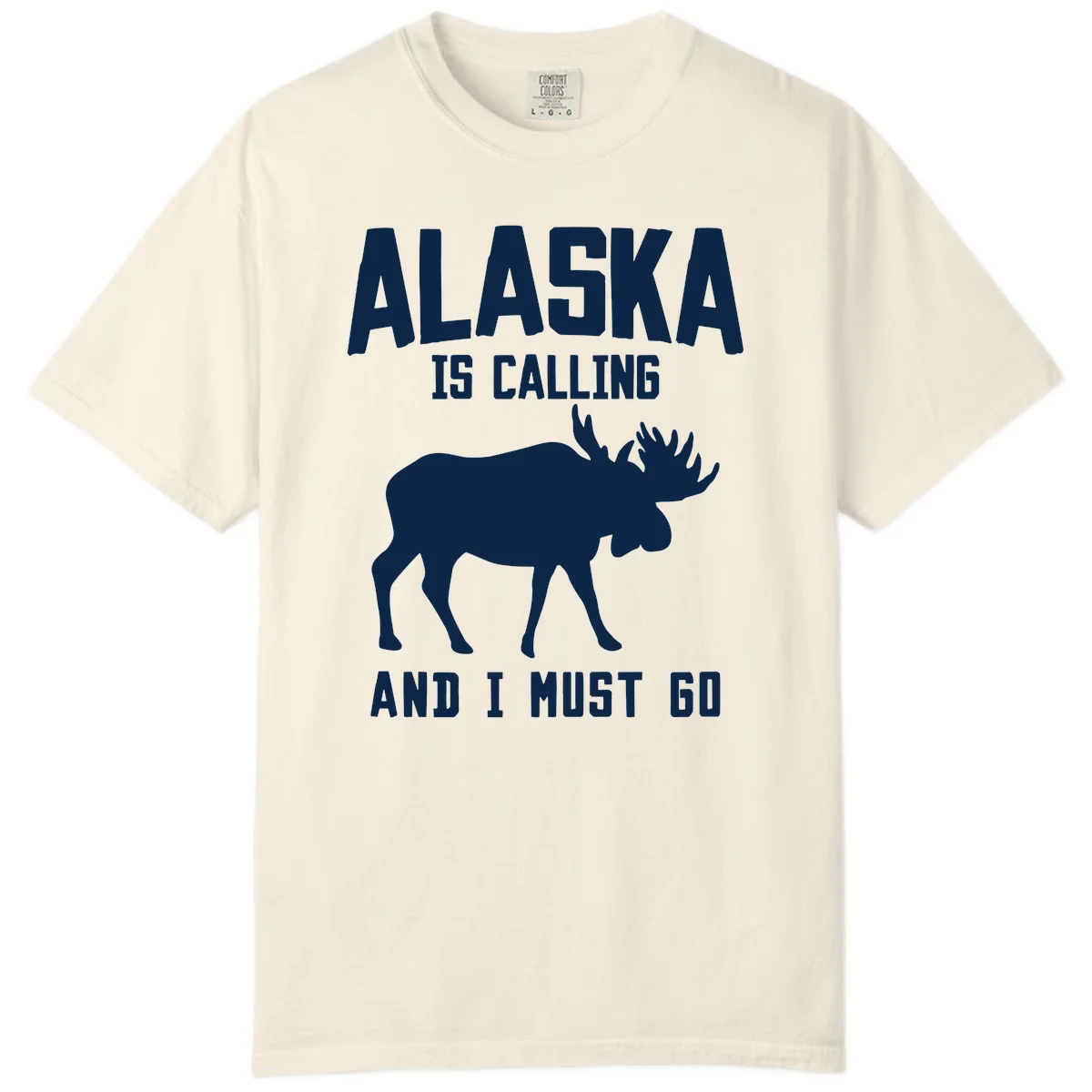 Alaska Is Calling Moose Comfort Color in Ivory