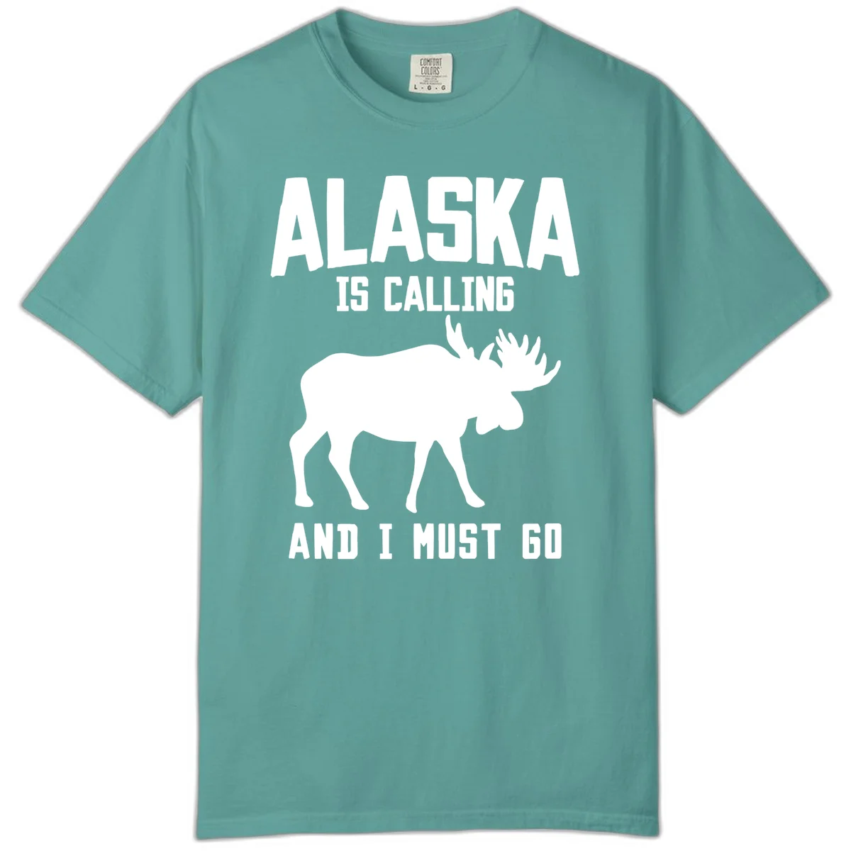 Alaska Is Calling Moose Comfort Color in Seafoam