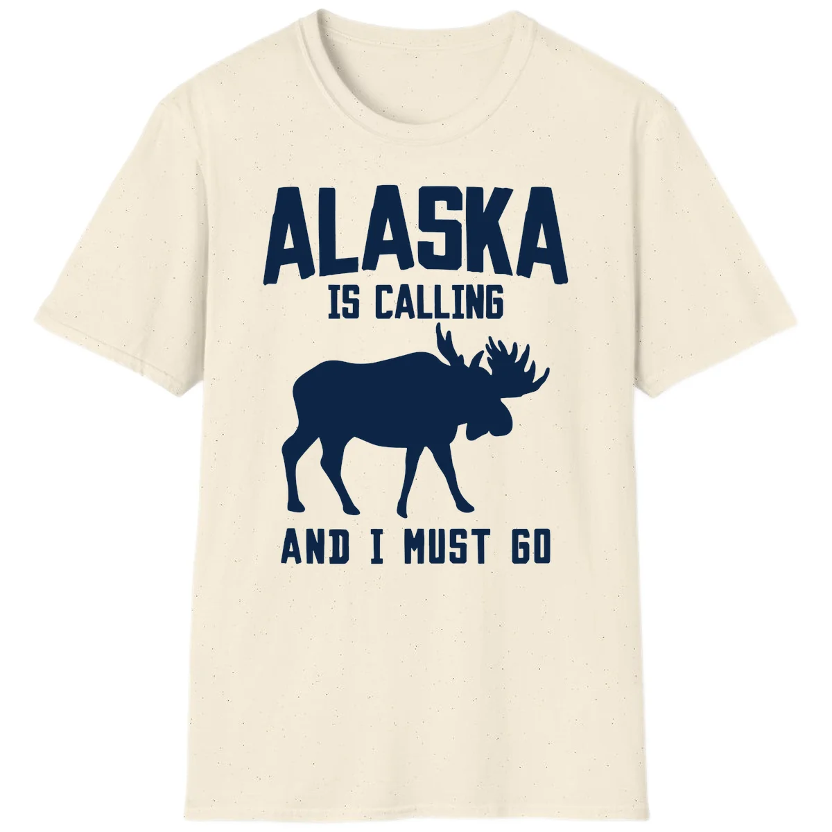 Alaska Is Calling Moose T-Shirt in Natural