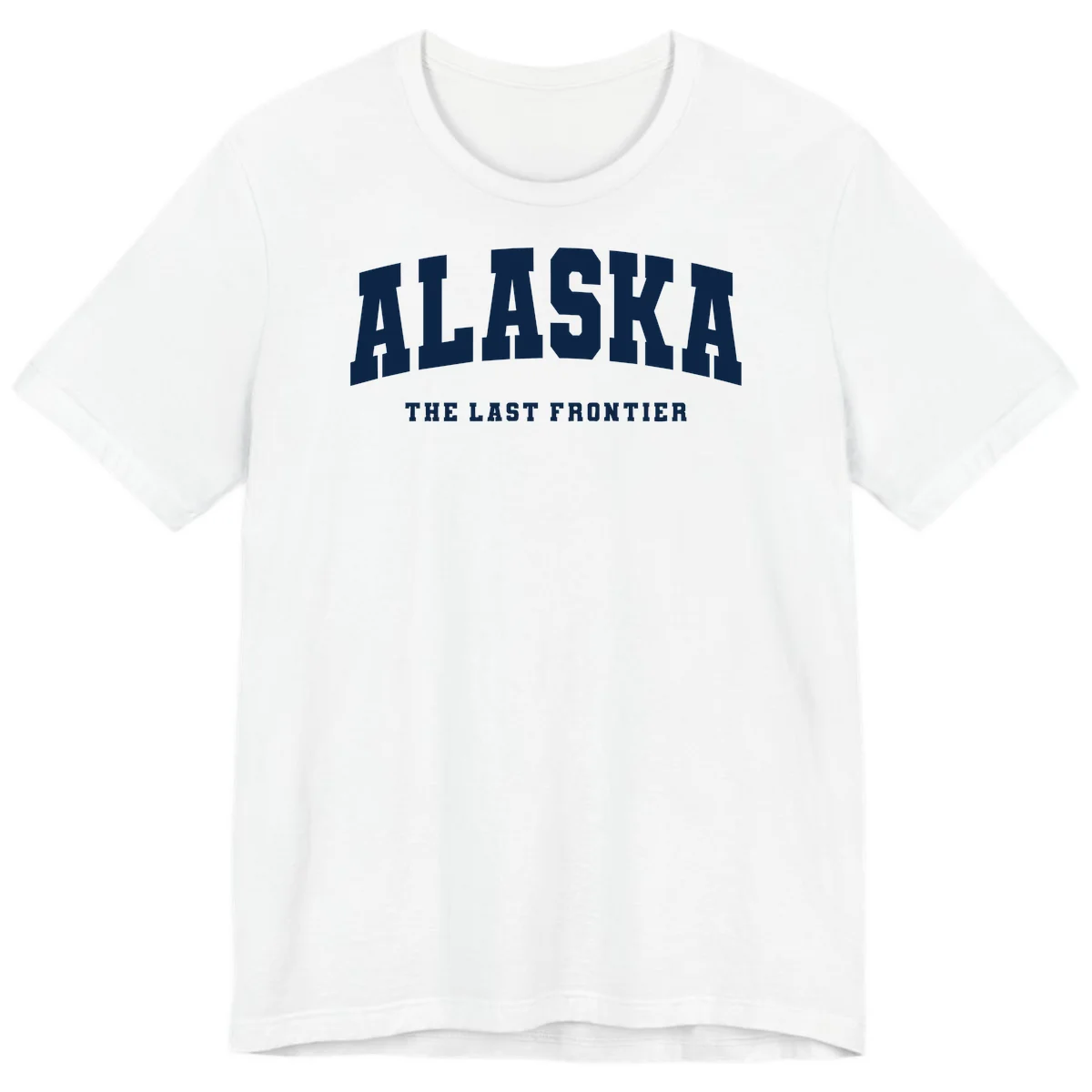 Alaska The Last Frontier Bold Text Premium T-Shirt in White