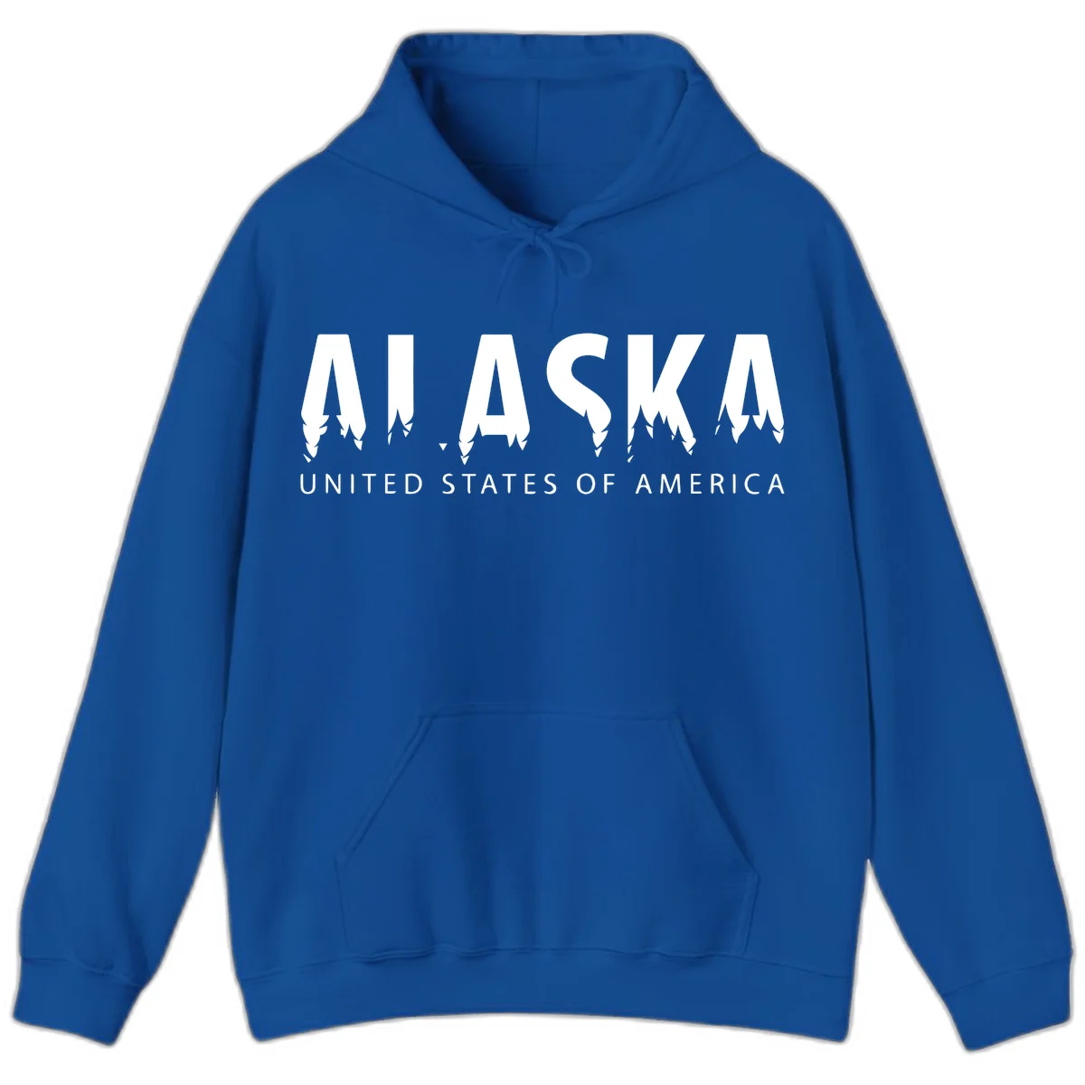 Alaska USA Map Design Hoodie in Royal