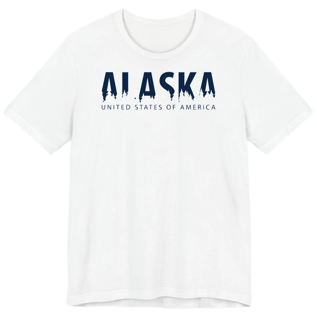 Alaska USA Map Design Premium Tee in White