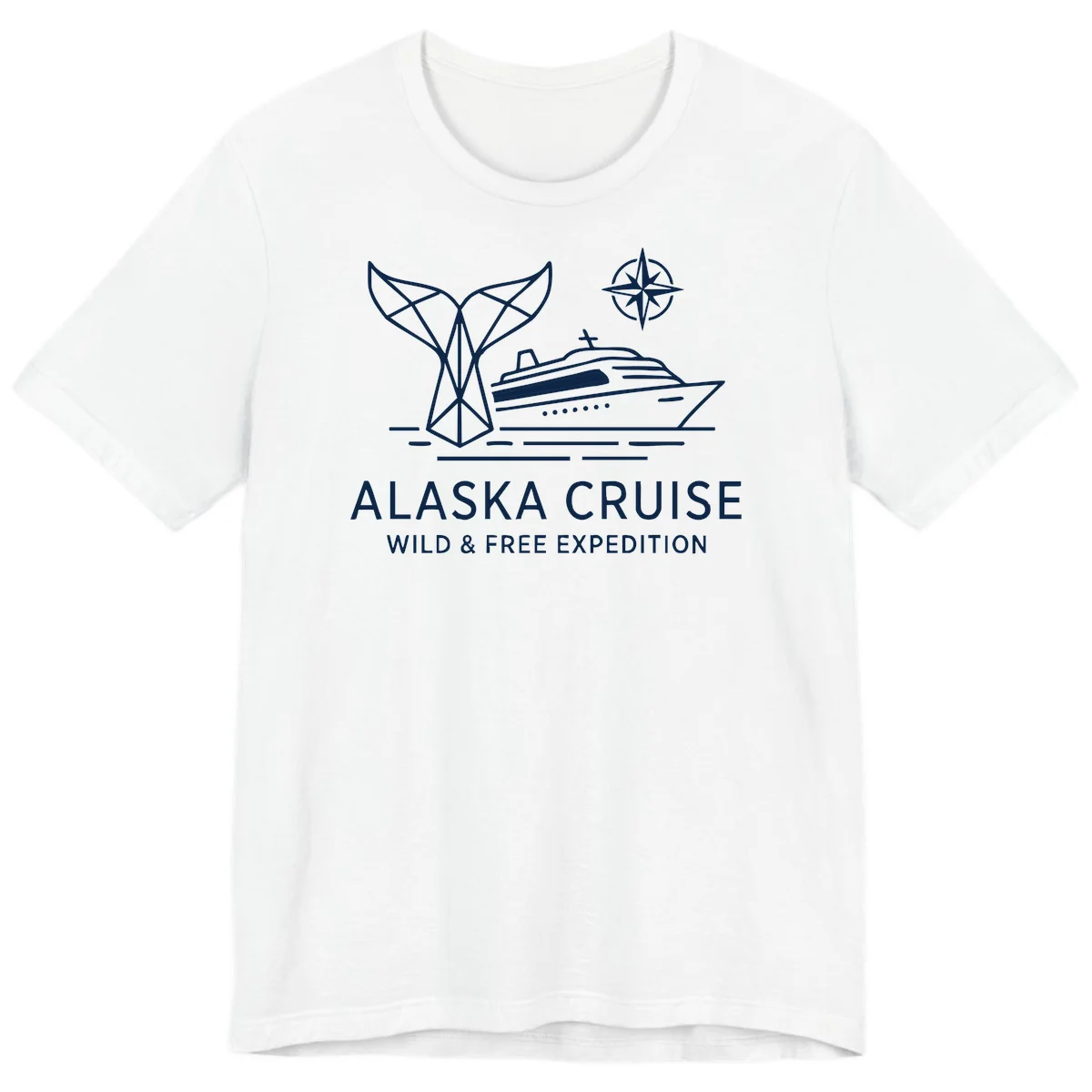 Alaska Wild & Free Expedition Cruise Premium T-Shirt in White