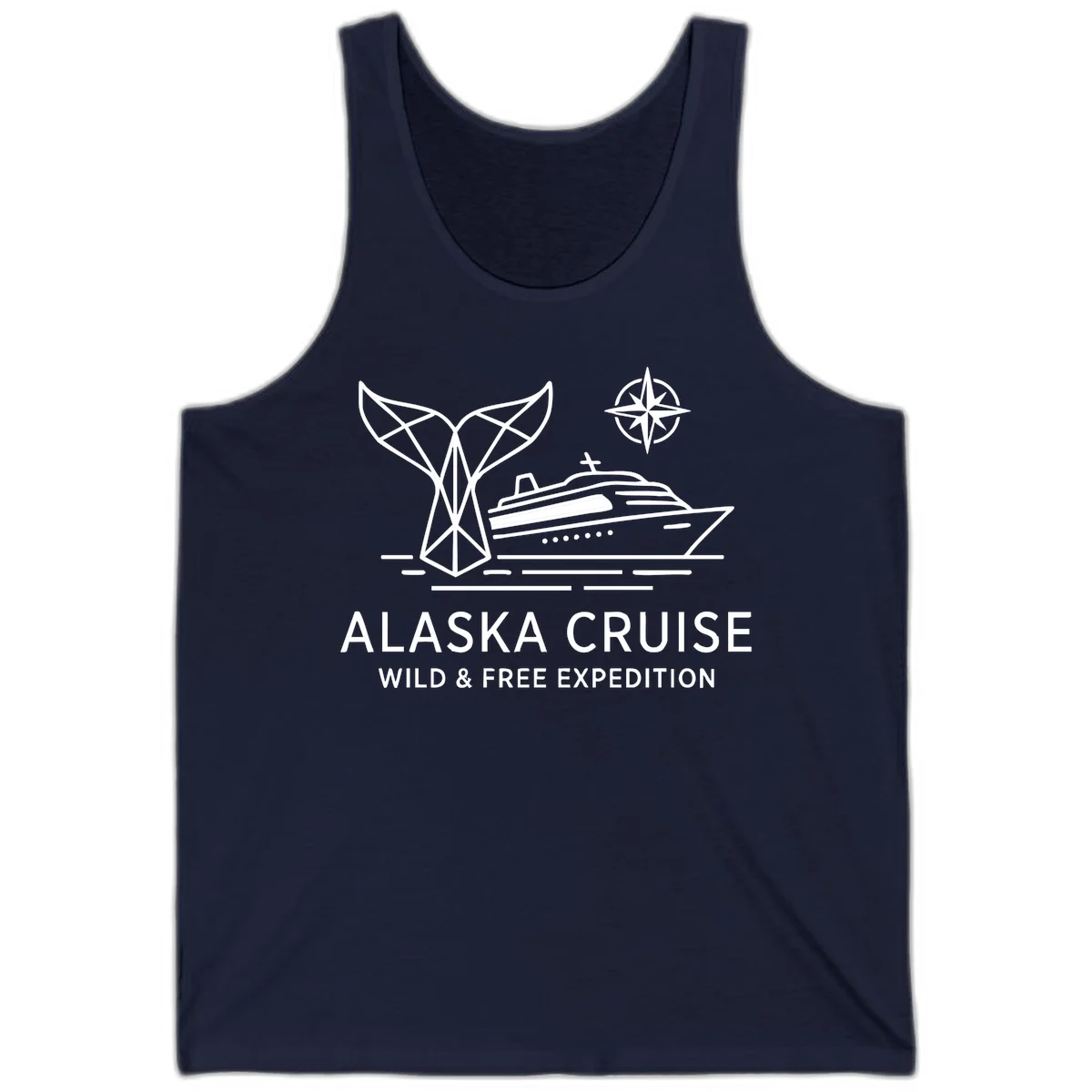 Alaska Wild & Free Expedition Cruise Tank Top in Navy