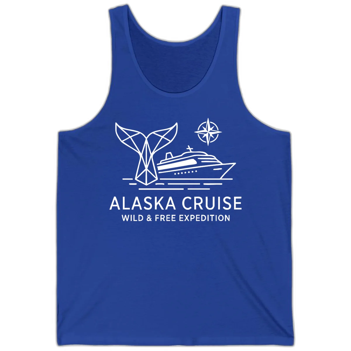 Alaska Wild & Free Expedition Cruise Tank Top in True Royal
