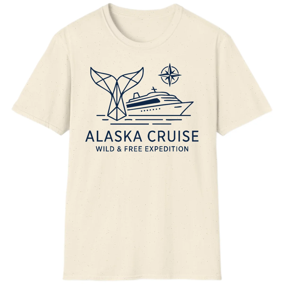Alaska Wild & Free Expedition Cruise T-Shirt in Natural