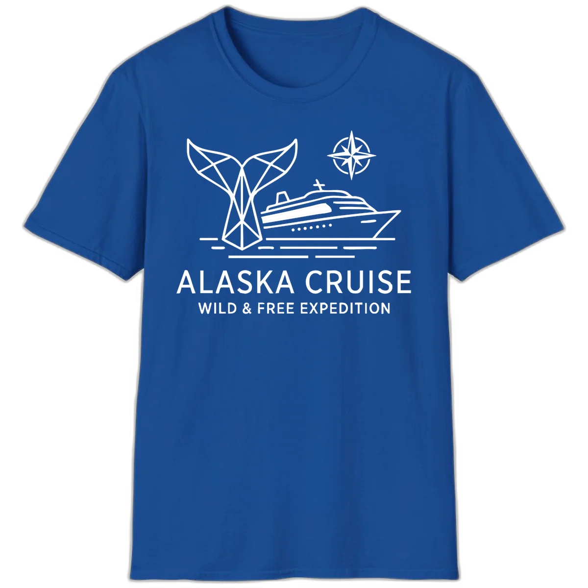 Alaska Wild & Free Expedition Cruise T-Shirt in Royal