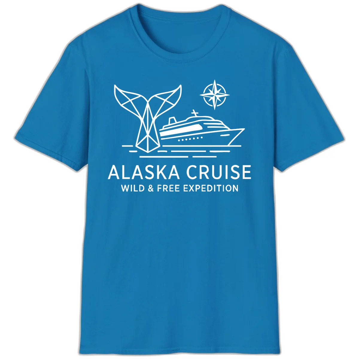 Alaska Wild & Free Expedition Cruise T-Shirt in Sapphire
