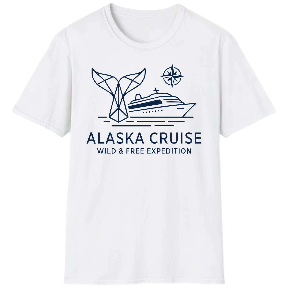 Alaska Wild & Free Expedition Cruise T-Shirt in White
