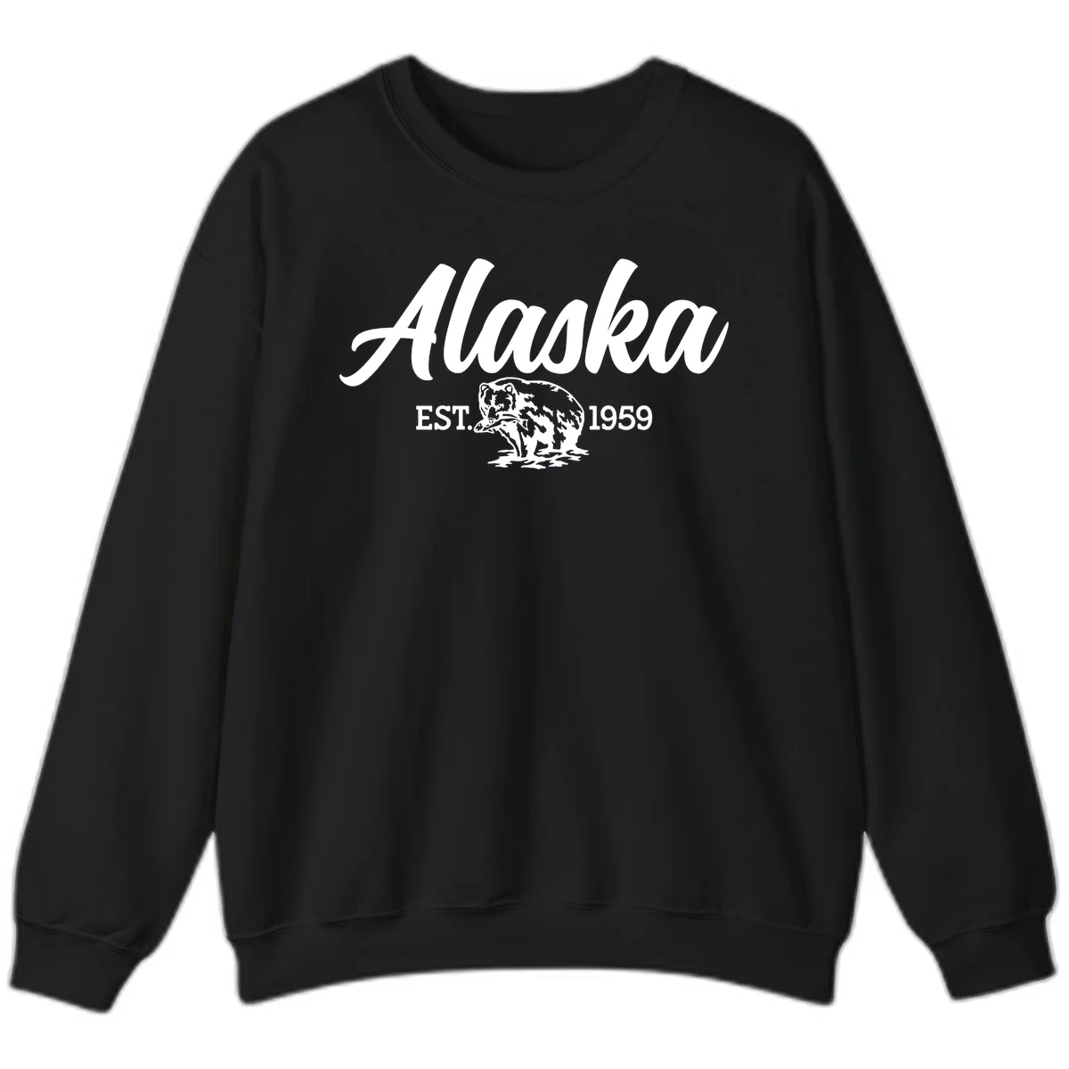 Alaskan Bear Established 1959 Sweatshirt in Black