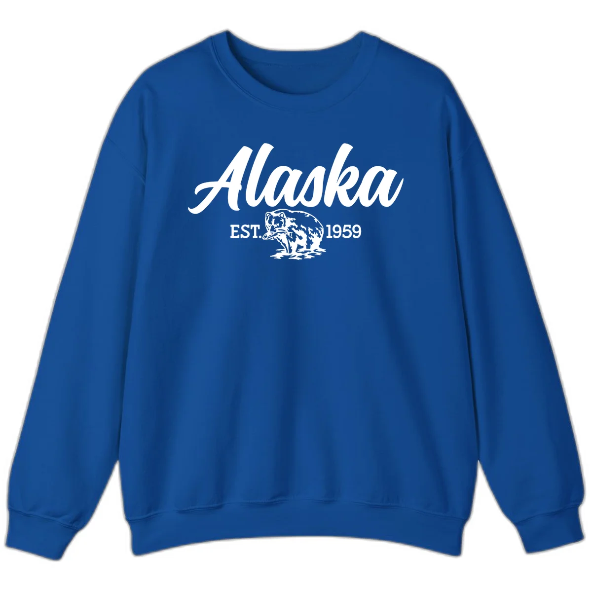 Alaskan Bear Established 1959 Sweatshirt in Royal