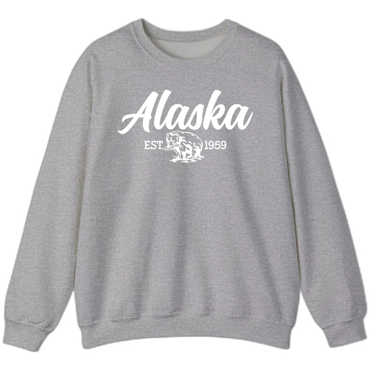 Alaskan Bear Established 1959 Sweatshirt in Sport Grey