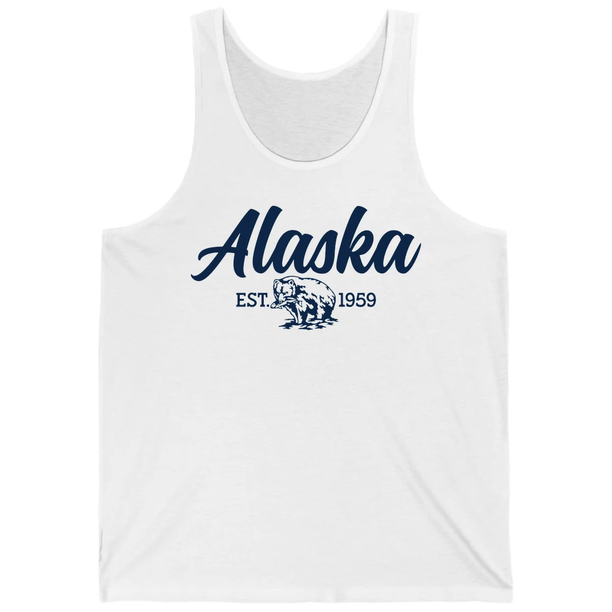 Alaskan Bear Established 1959 Tank in White