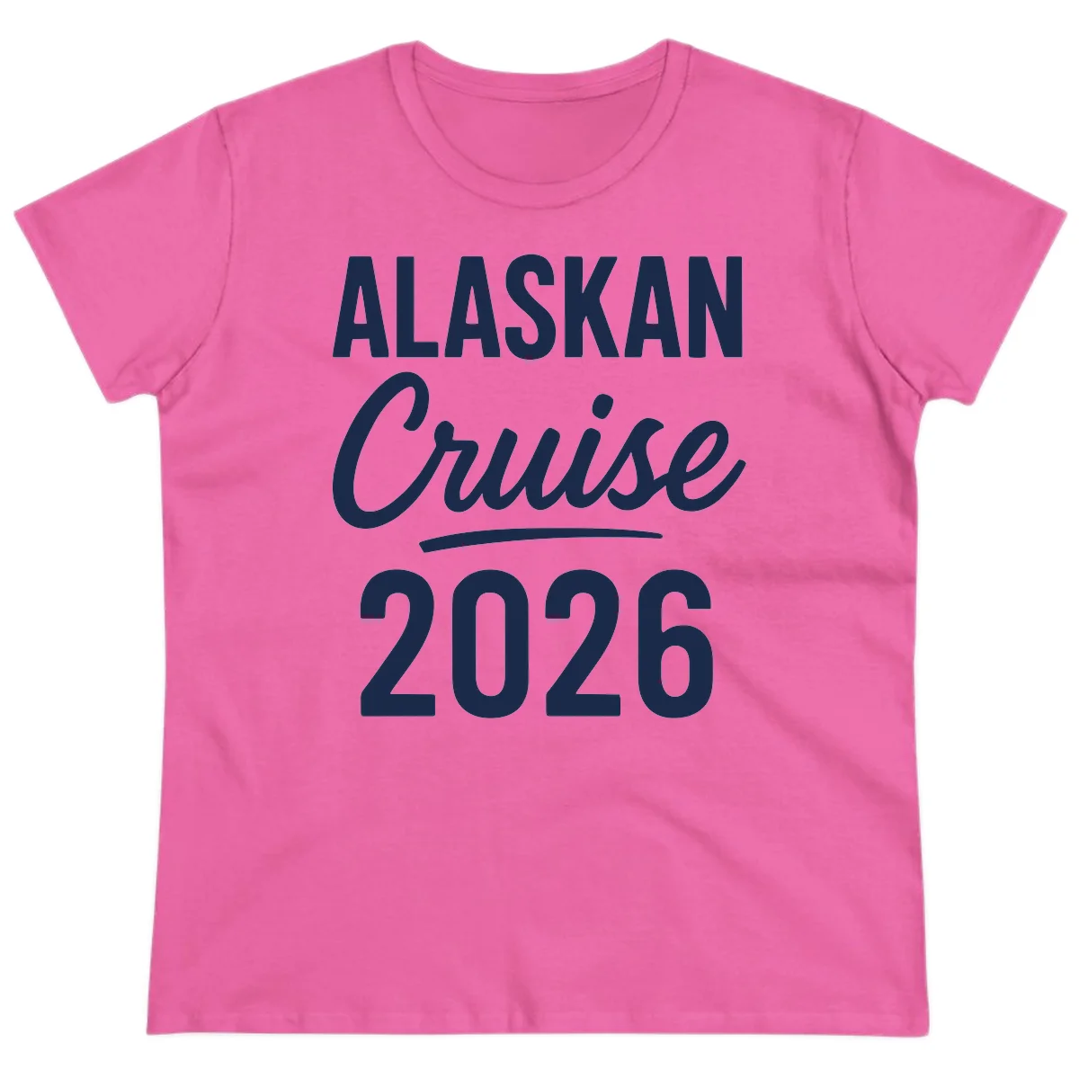 Alaskan Cruise 2026 Ladies Tee in Azalea
