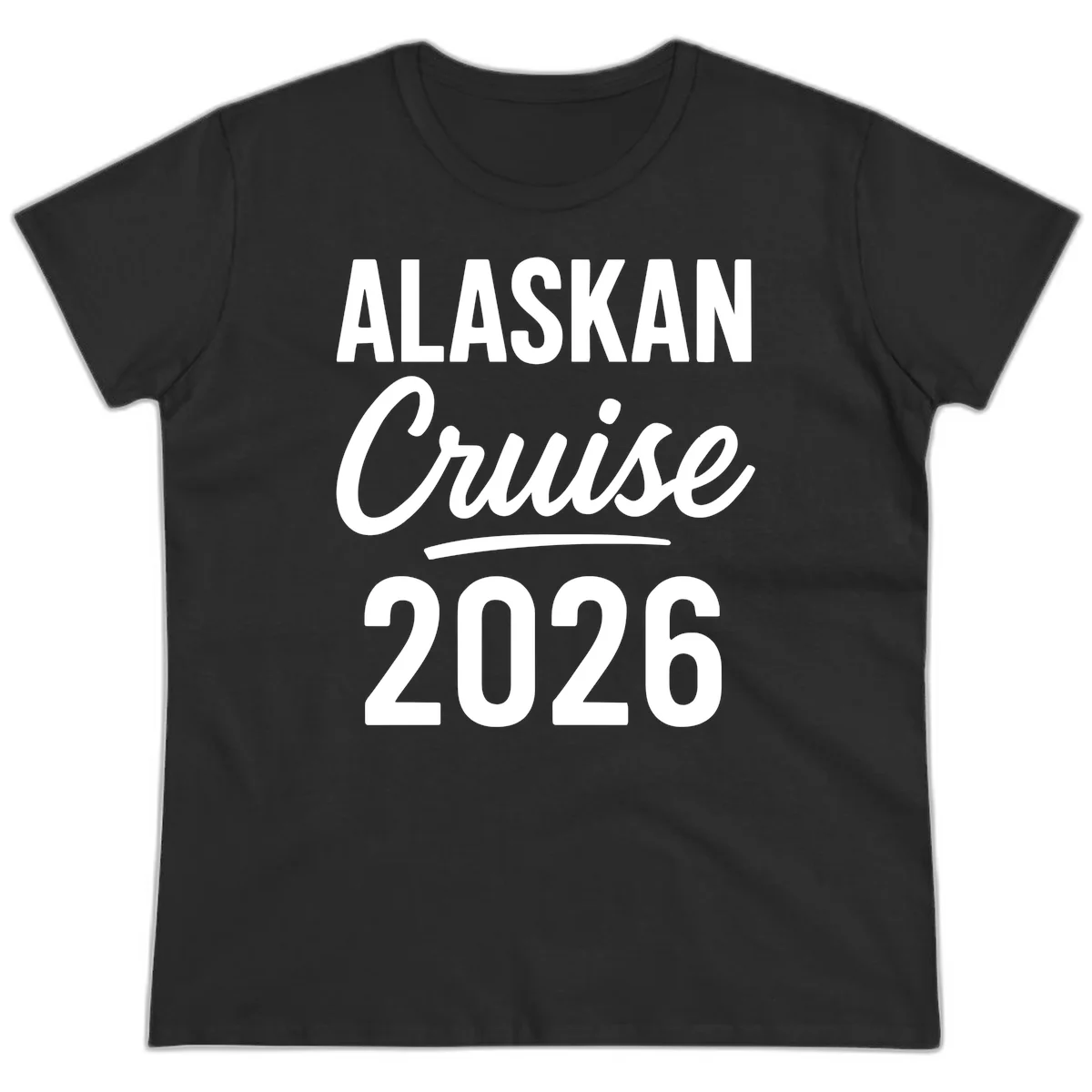 Alaskan Cruise 2026 Ladies Tee in Black