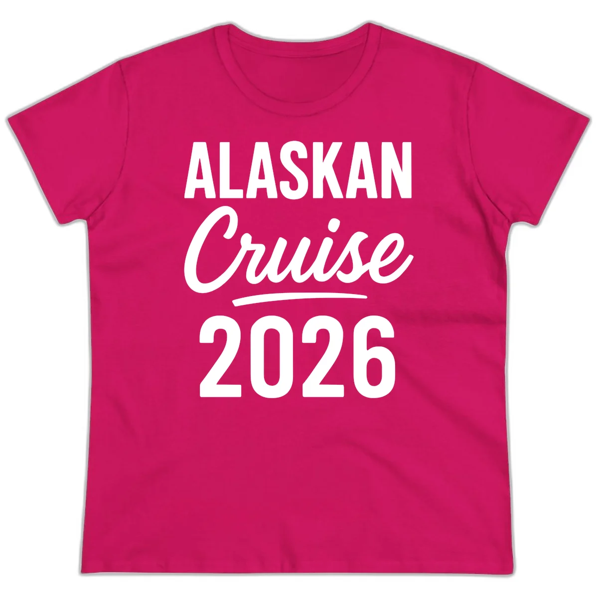 Alaskan Cruise 2026 Ladies Tee in Heliconia