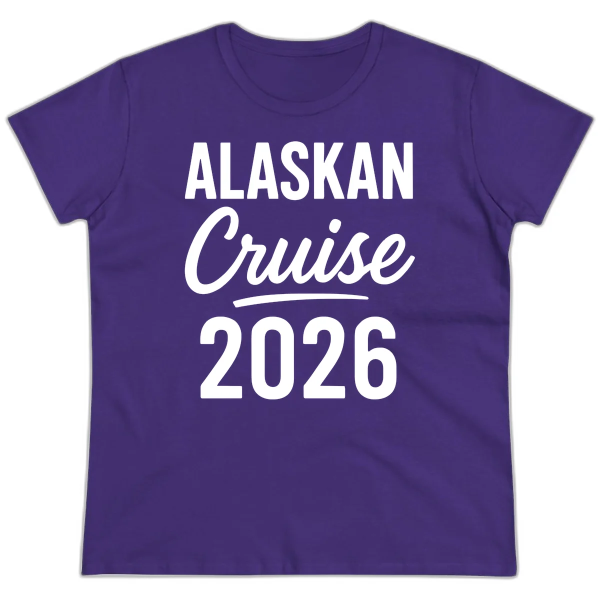 Alaskan Cruise 2026 Ladies Tee in Purple