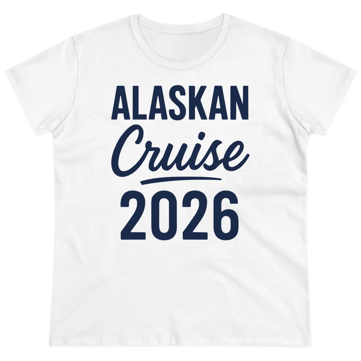 Alaskan Cruise 2026 Ladies Tee in White