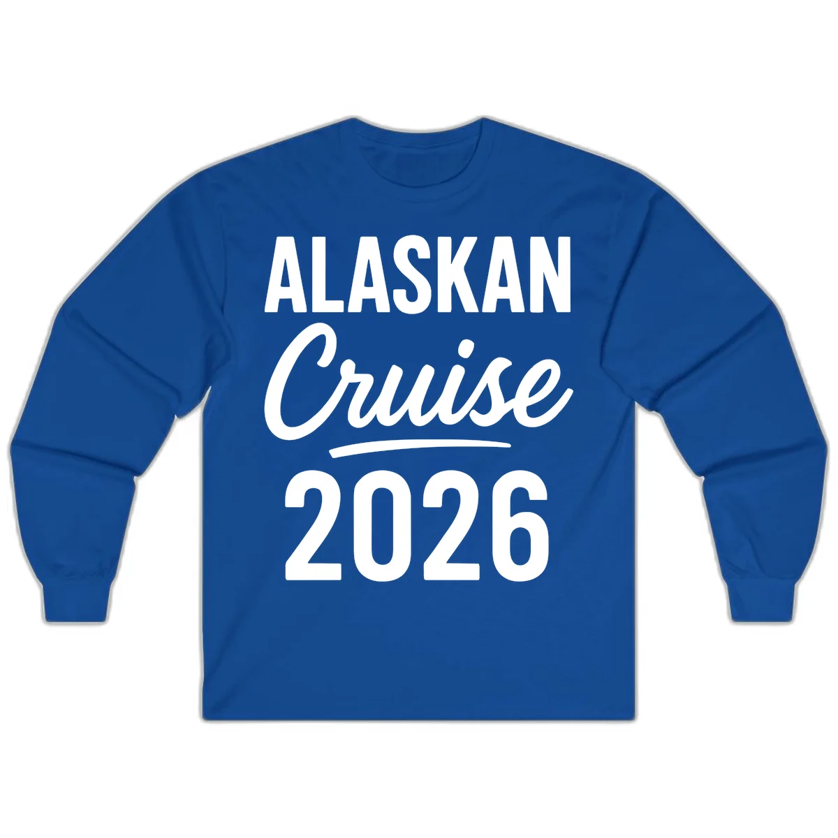Alaskan Cruise 2026 Long Sleeve Tee in Royal