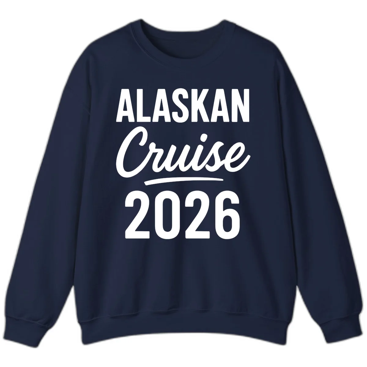 Alaskan Cruise 2026 Crewneck Sweatshirt in Navy