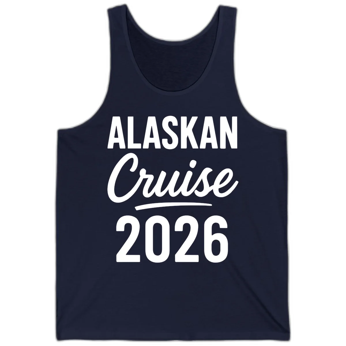 Alaskan Cruise 2026 Tank Top in Navy