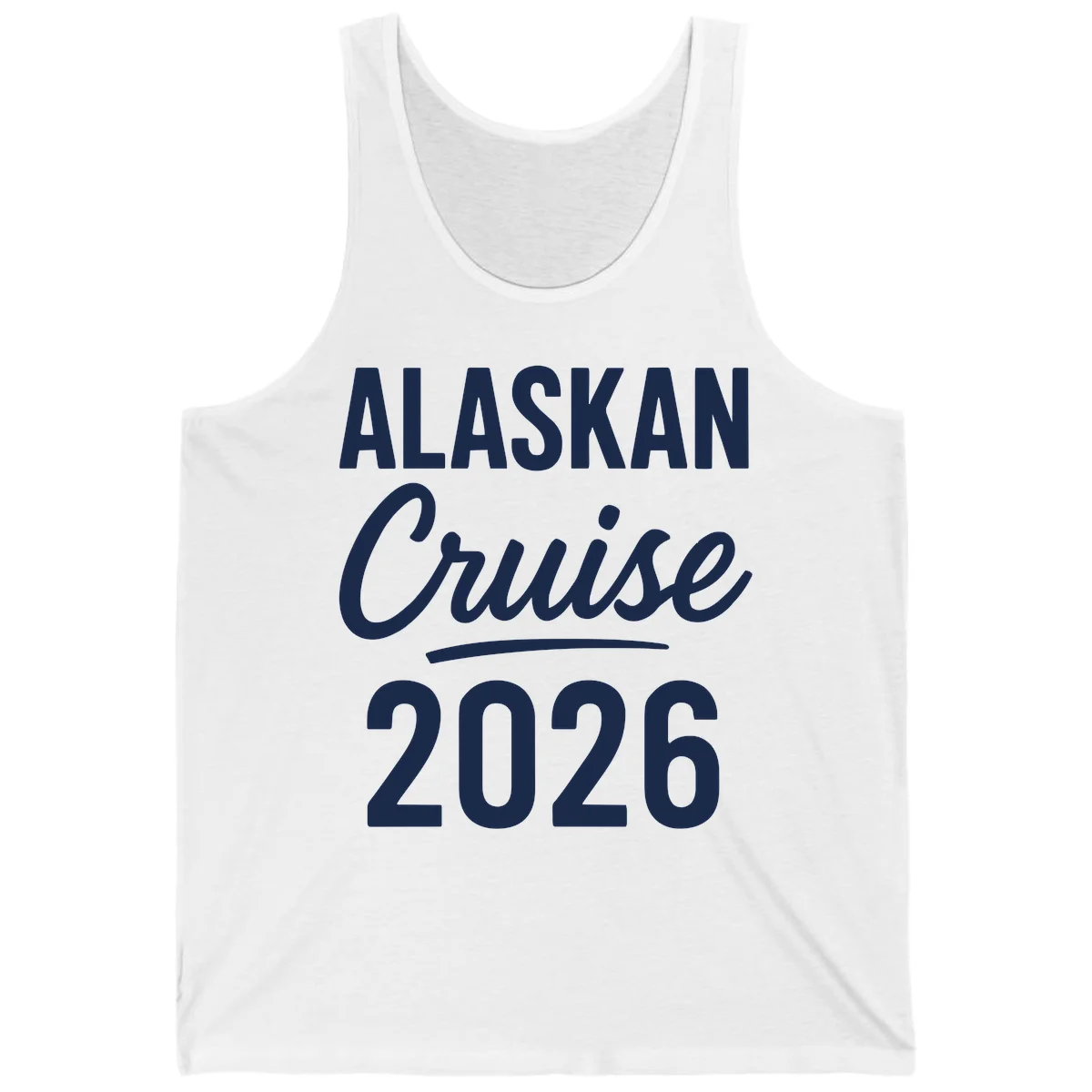 Alaskan Cruise 2026 Tank Top in White