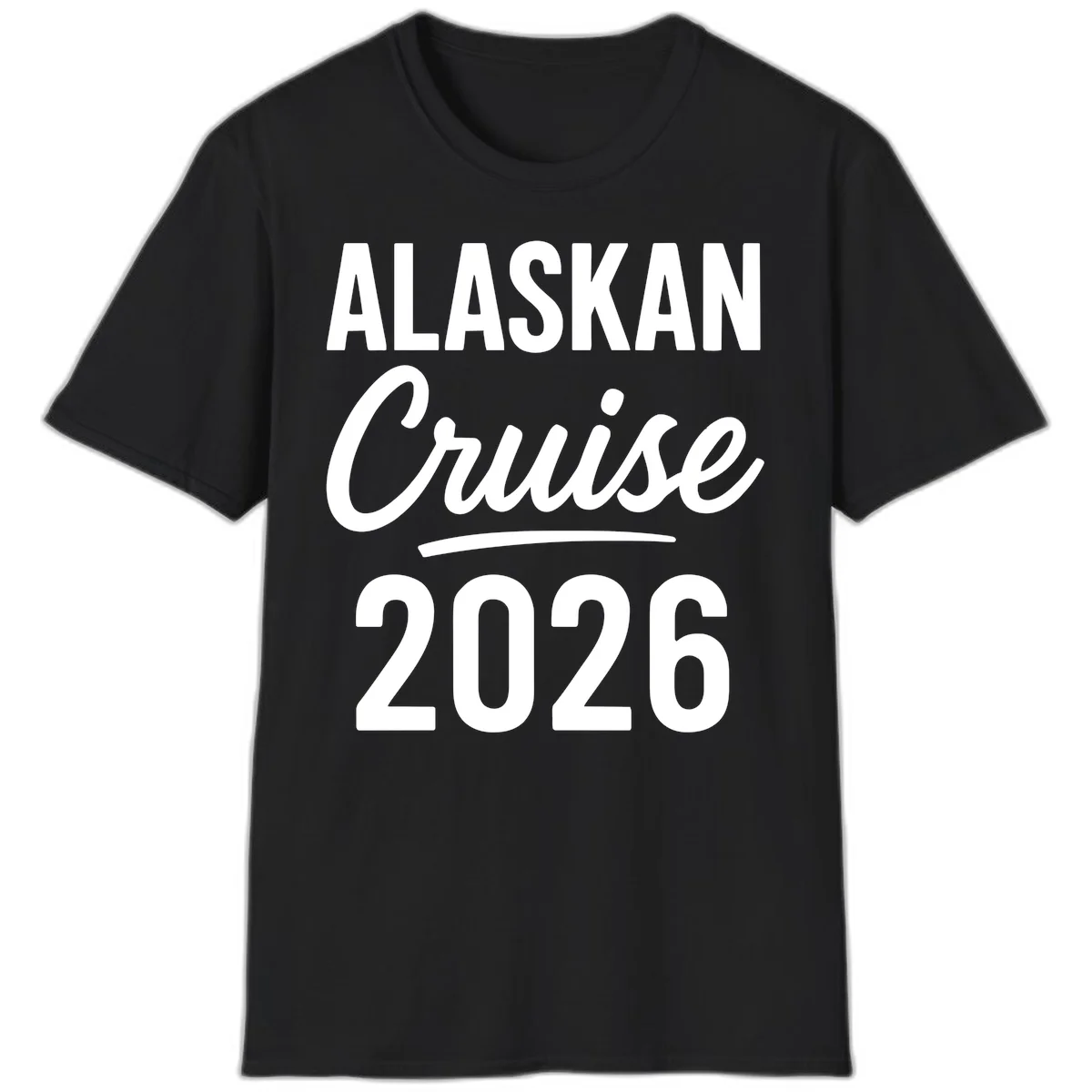 Alaskan Cruise 2026 T-Shirt in Black