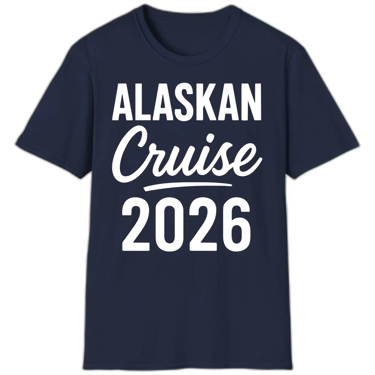 Alaskan Cruise 2026 T-Shirt in Navy