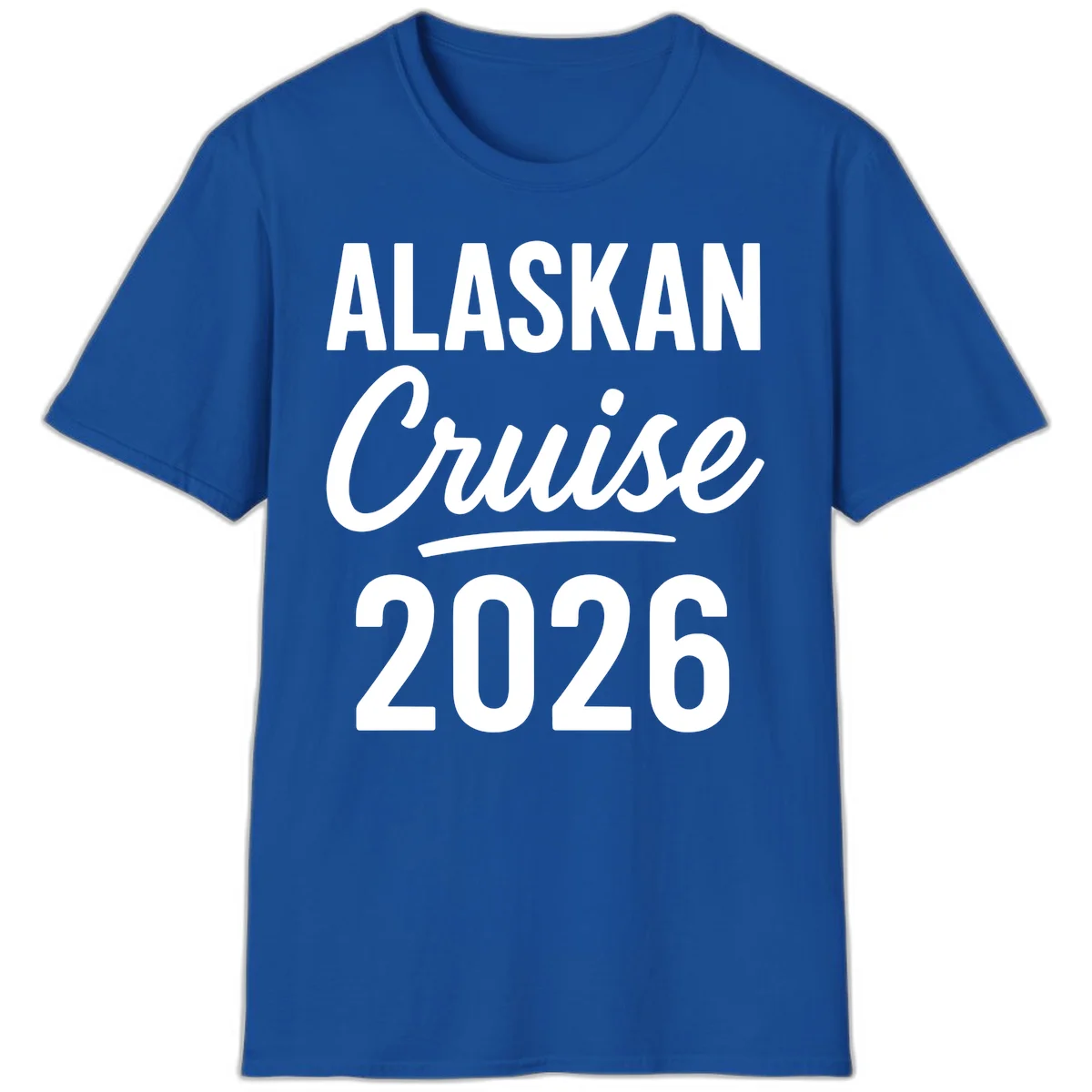Alaskan Cruise 2026 T-Shirt in Royal