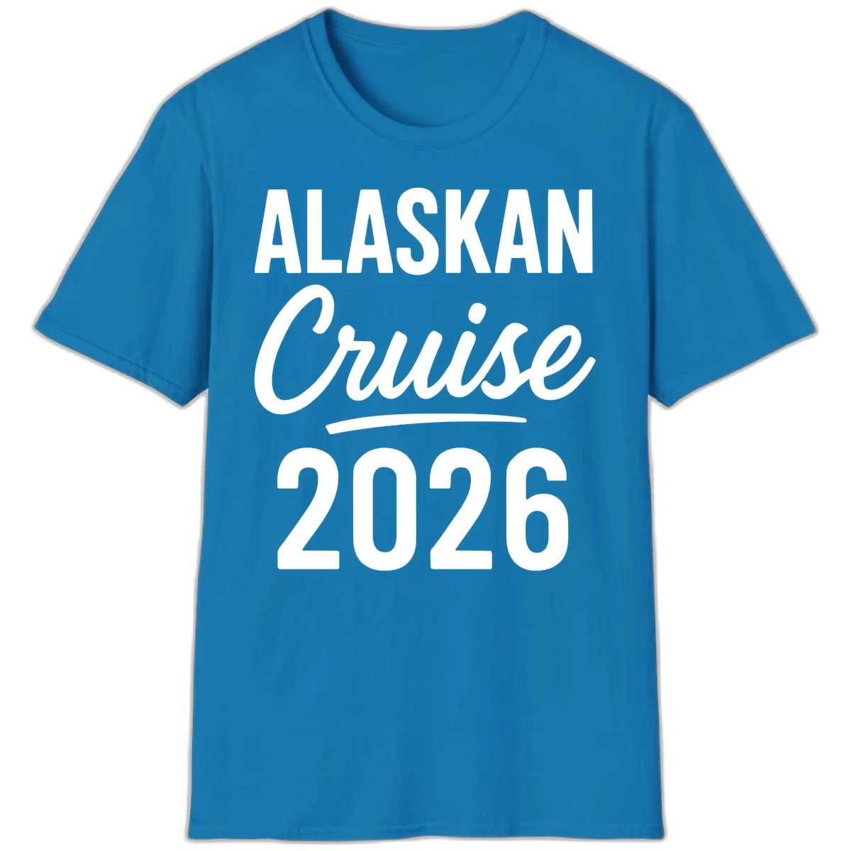 Alaskan Cruise 2026 T-Shirt in Sapphire