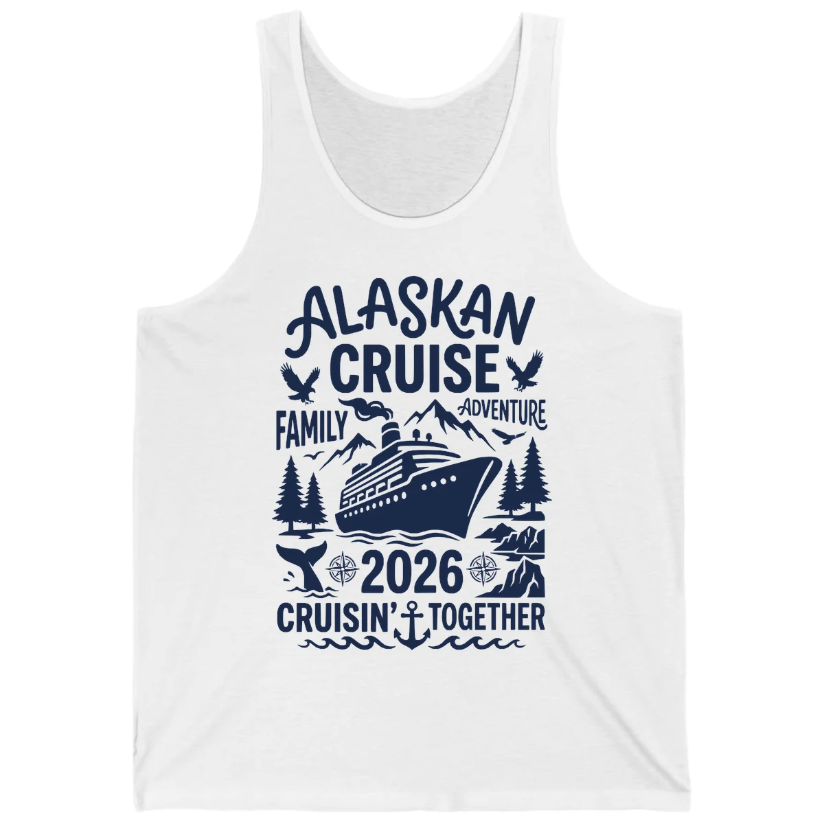 Alaskan Cruise Family Adventure 2026 Tank in White