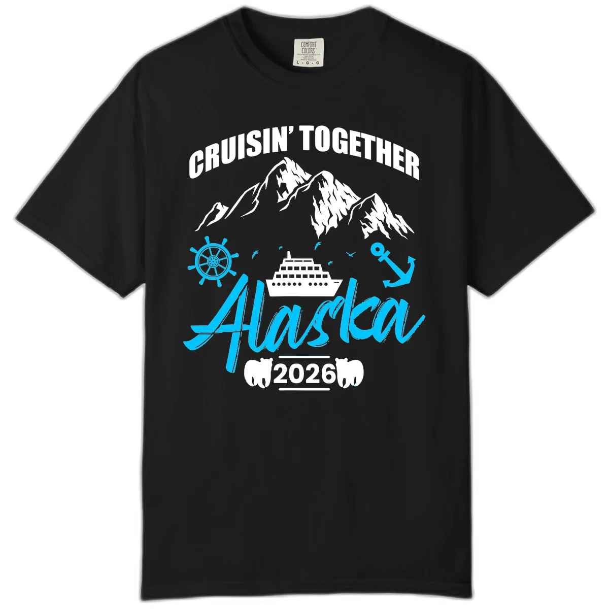 All Aboard Nautical Cruise Design Comfort Color in Black