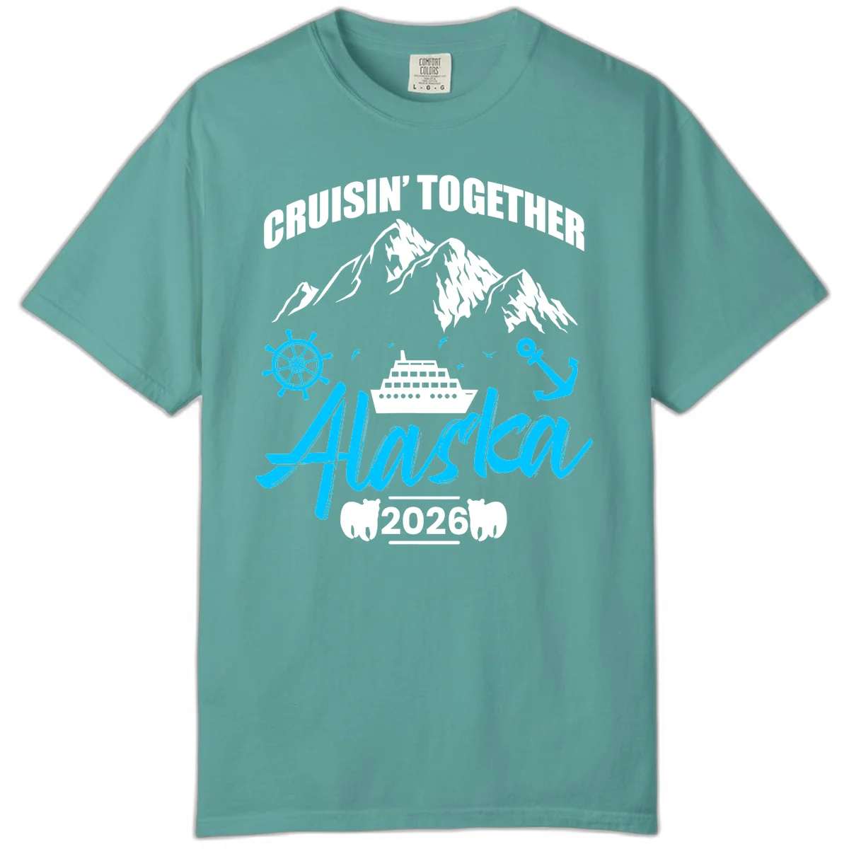 All Aboard Nautical Cruise Design Comfort Color in Seafoam