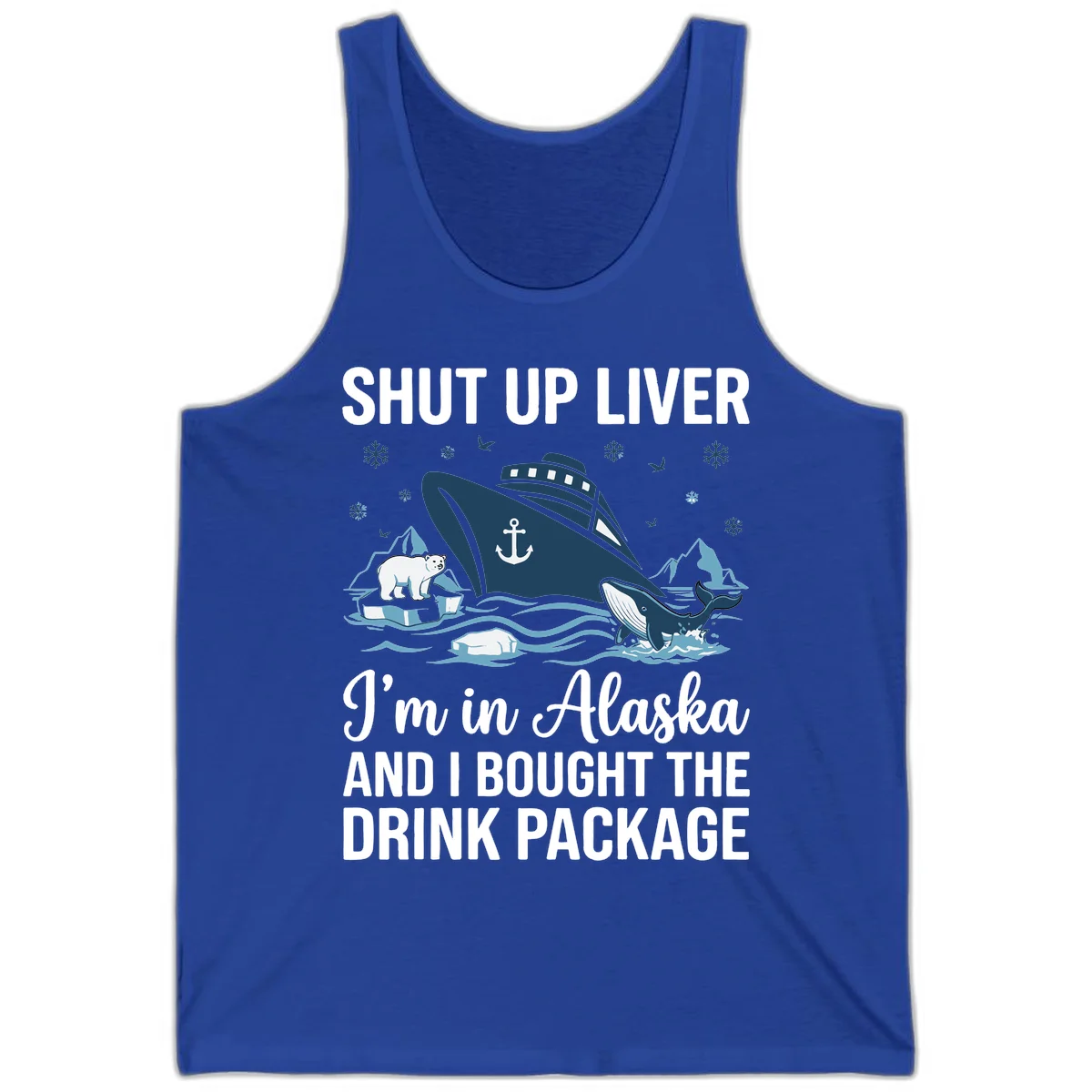 Arctic Wildlife Voyage Alaska Cruise Tank Top in True Royal