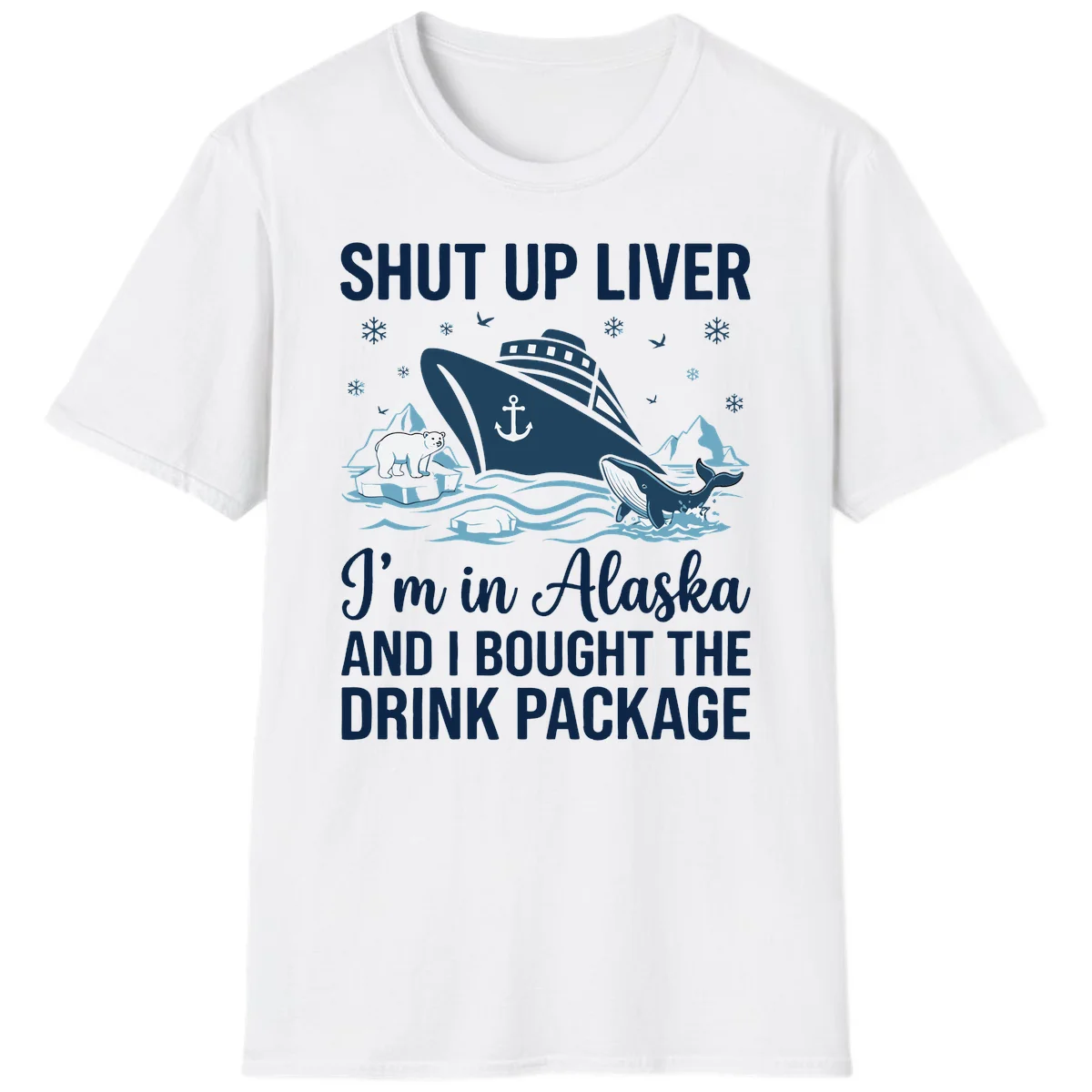 Arctic Wildlife Voyage Alaska Cruise T-Shirt in White