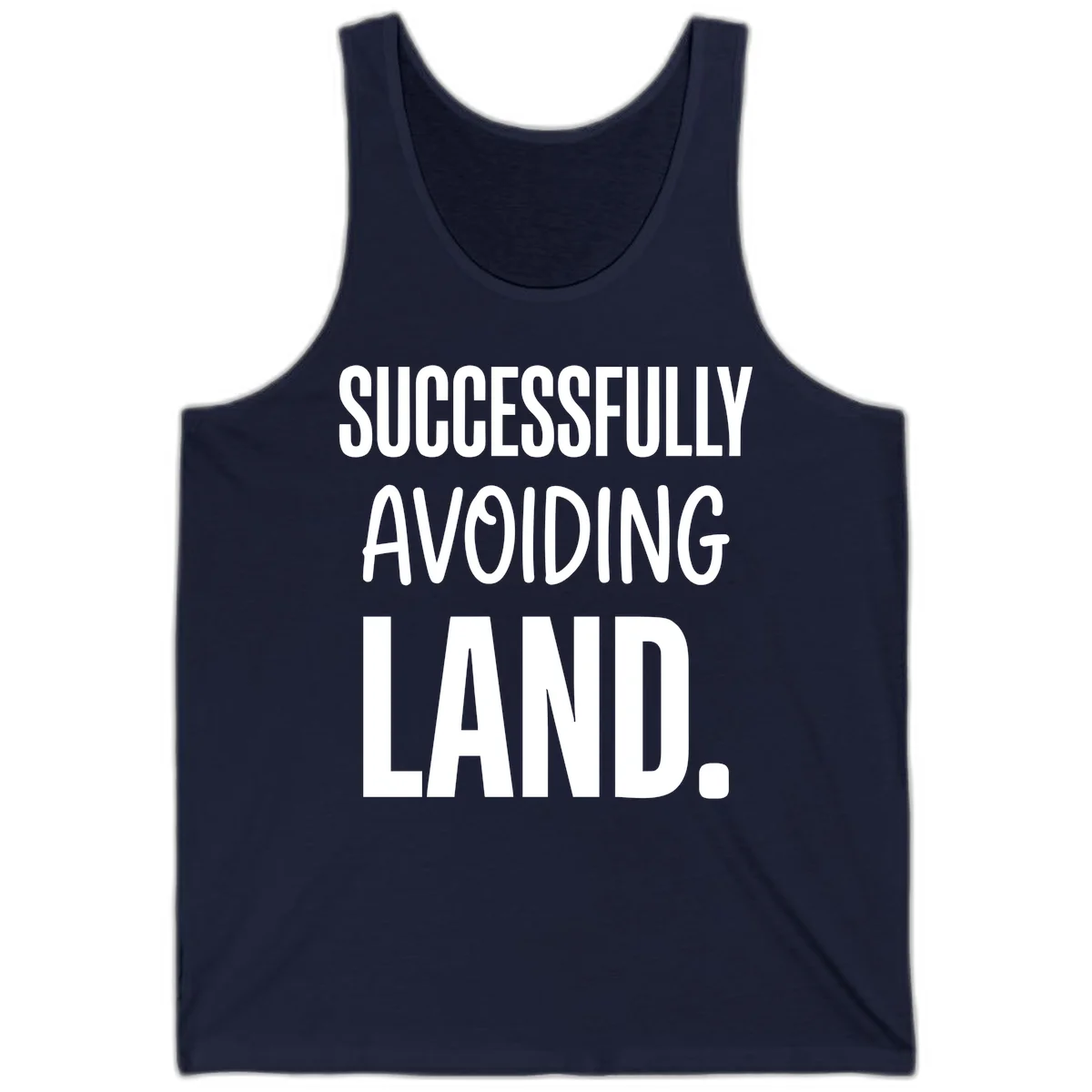 Successfully Avoiding Land Cruise Tank Top in Navy