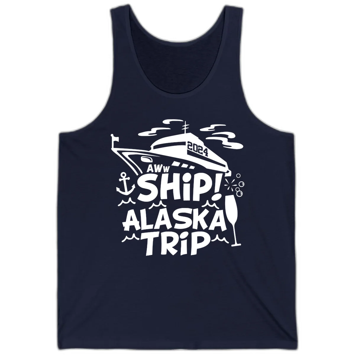 Aww Ship Alaska Trip 2024 Tank in Navy