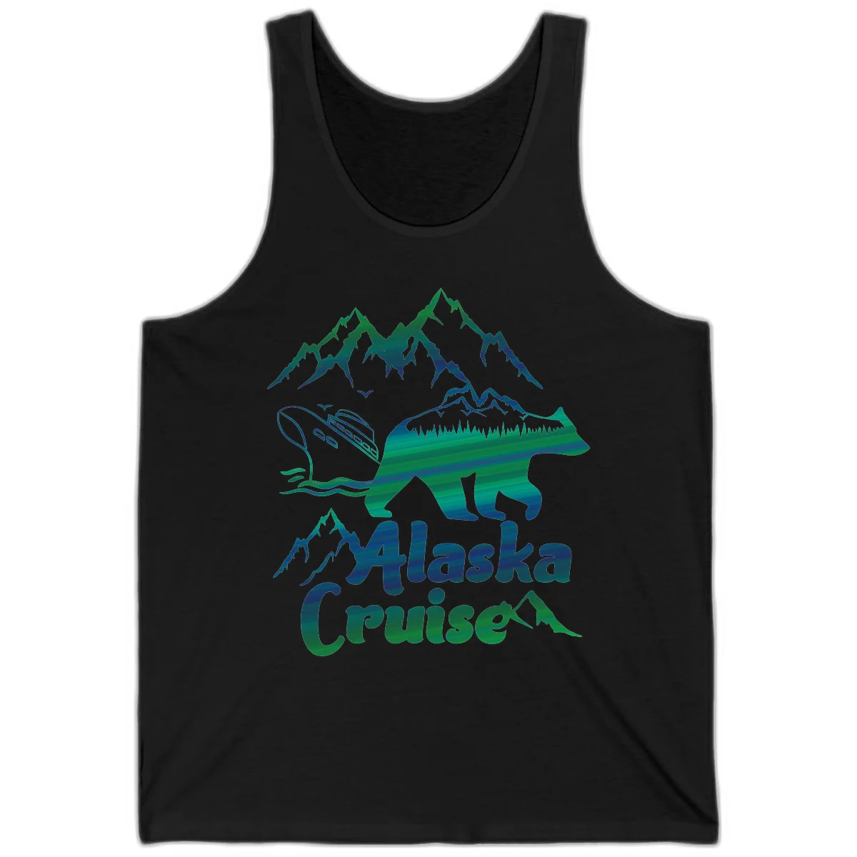 Alaska Cruise Bear Adventure Tank in Black
