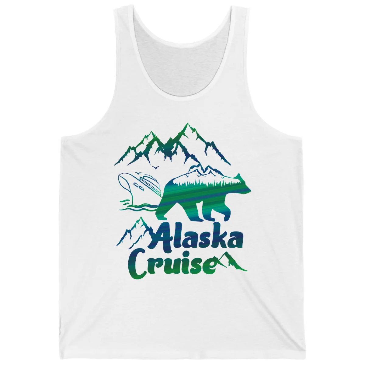 Alaska Cruise Bear Adventure Tank in White