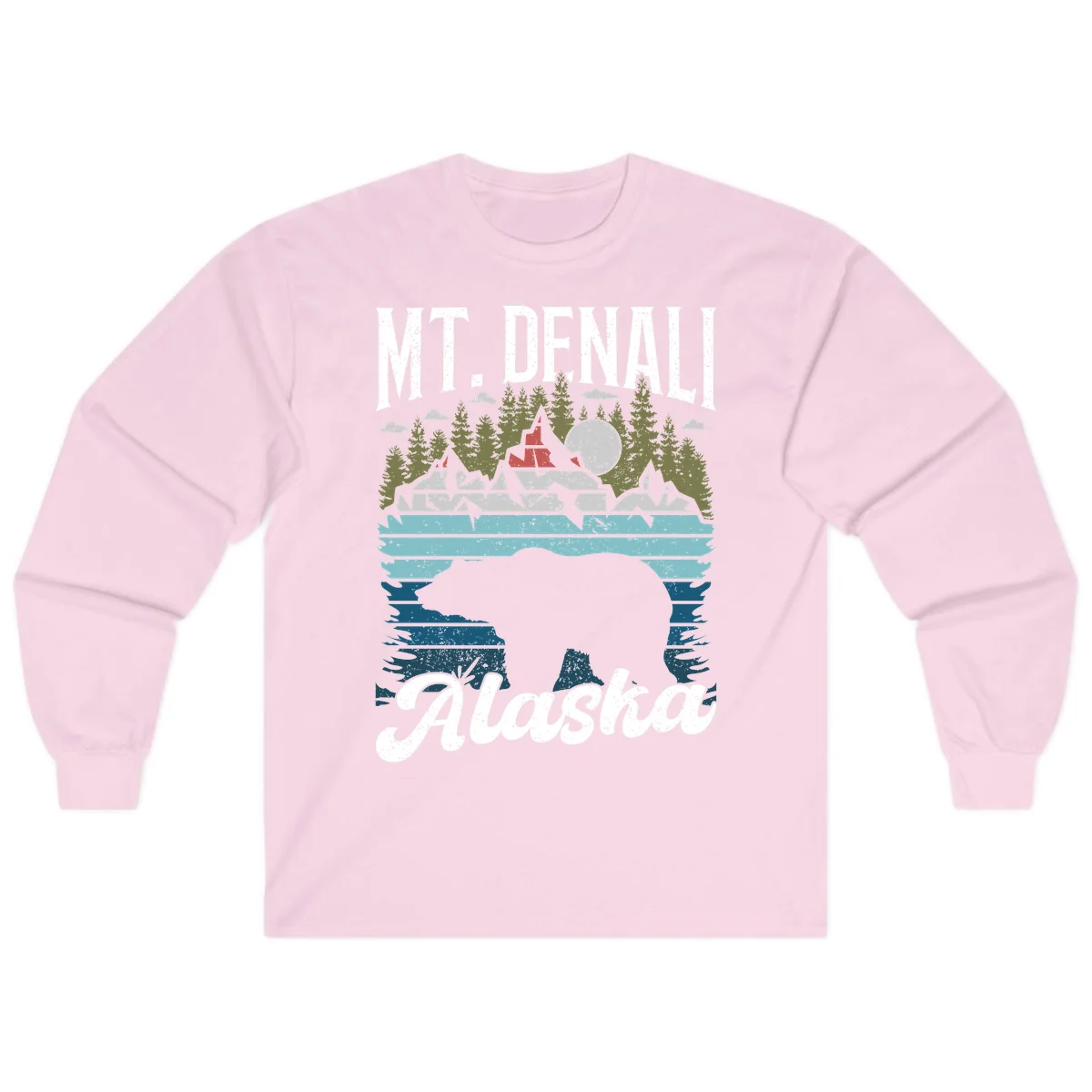 Bear Cave Winter Wonderland Long Sleeve in Light Pink