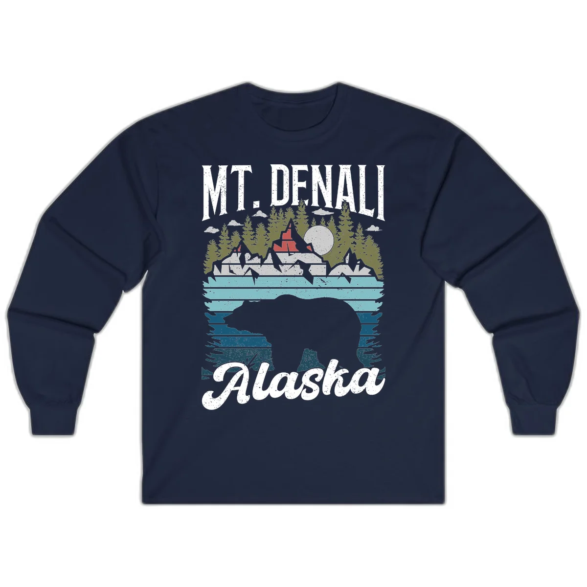 Bear Cave Winter Wonderland Long Sleeve in Navy