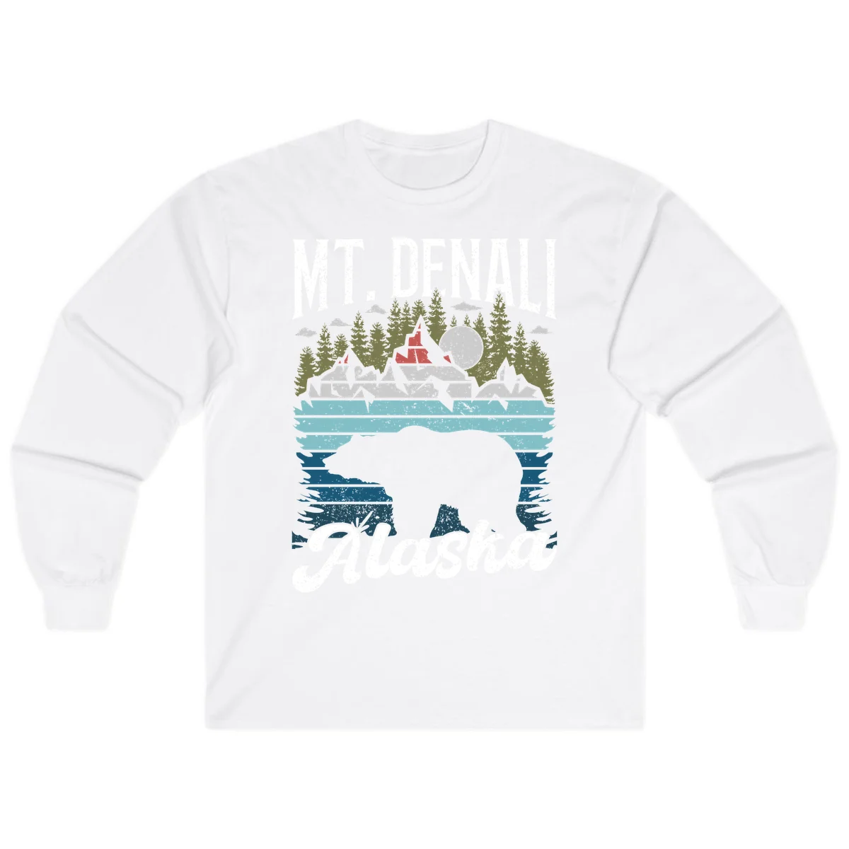 Bear Cave Winter Wonderland Long Sleeve in White