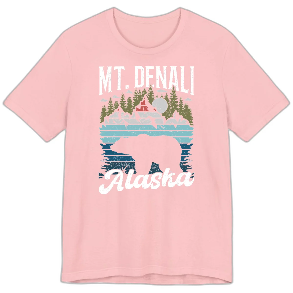 Bear Cave Winter Wonderland Premium Tee in Pink
