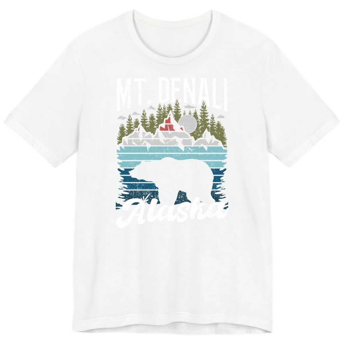 Bear Cave Winter Wonderland Premium Tee in White