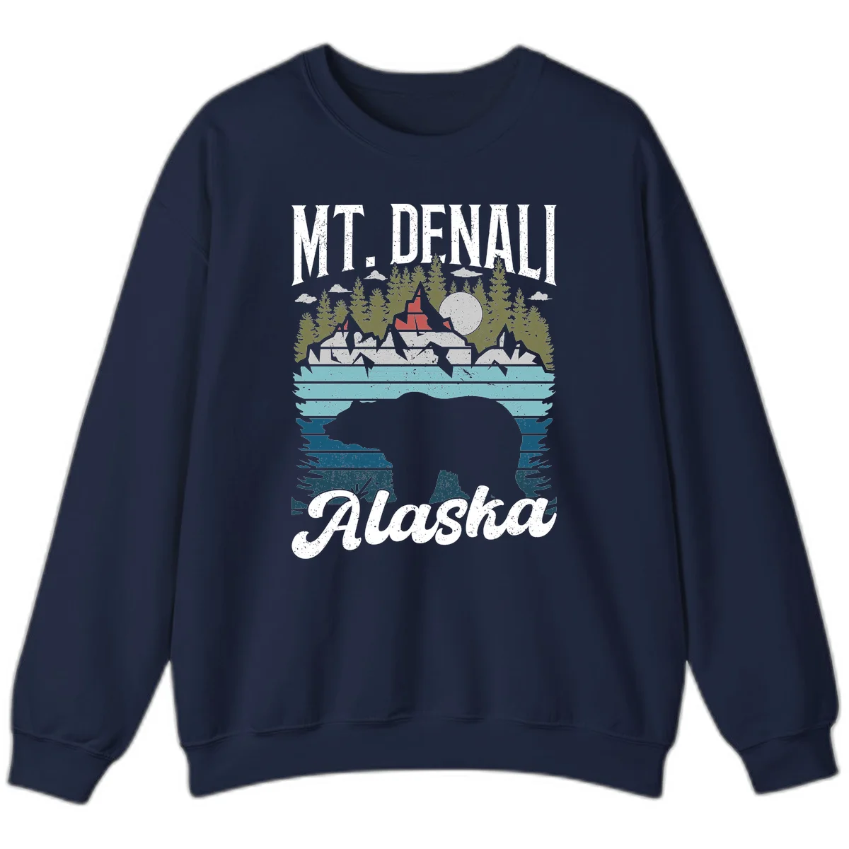 Bear Cave Winter Wonderland Sweatshirt in Navy